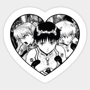 Evangelion Heart Sticker